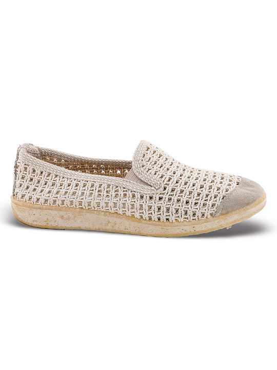 Zak Stoff Herren Slip-Ons Beige