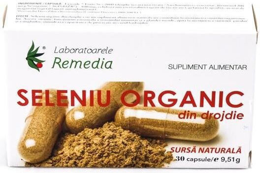 Laboratoarele Remedia Seleniu Organic Din Drojdie 30 Capsule
