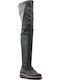 Damenstiefel Über dem Knie Gray SIB-0005 (GRY)