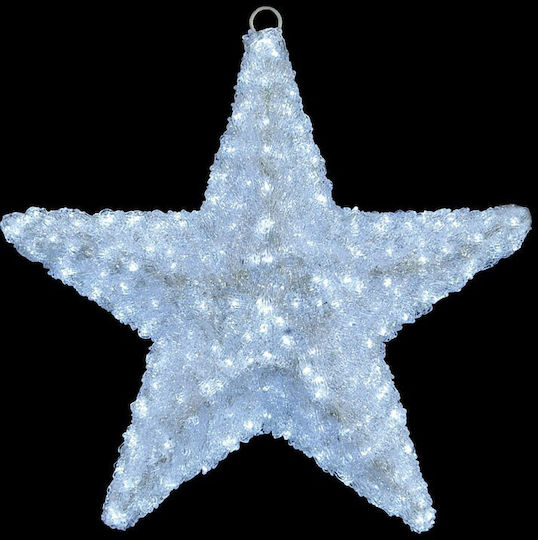 Lianos Crăciunesc Decorativ Suspendata Stea cu lumină LED Plastic 1buc