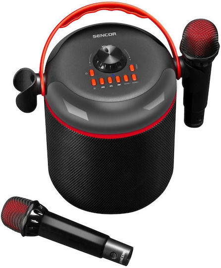 Sencor Karaoke Speaker with Wireless Microphones and Lighting Effects FT0931 Black