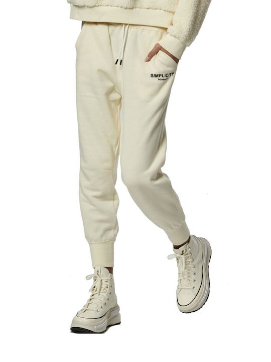 Body Action Sweatpants Fleece Antique White