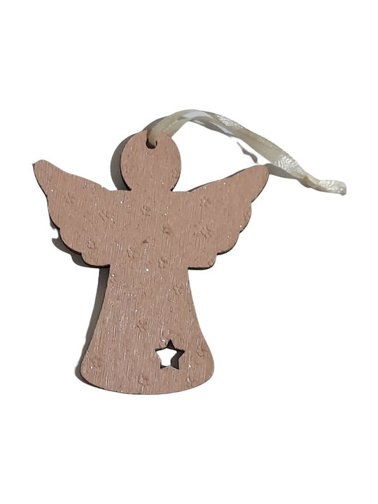 Hanging Ornament Angel Pink 7x8cm