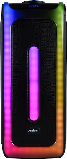 Andowl Andowl Karaoke Speaker with Wireless Microphone and Lighting Effects Q-YX9000 Black