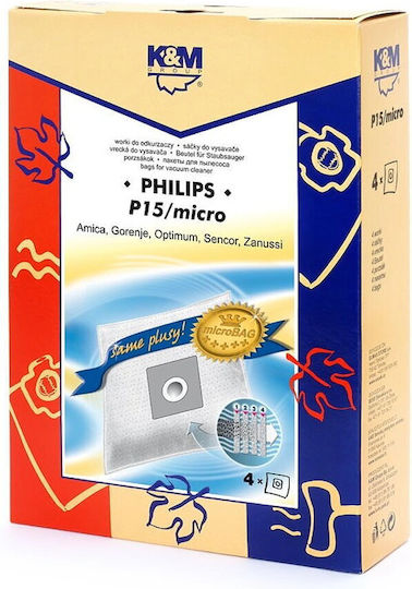 Konig & Meyer Sac Aspirator 4buc Compatibil cu Aspirator Philips / Sencor / Zanussi