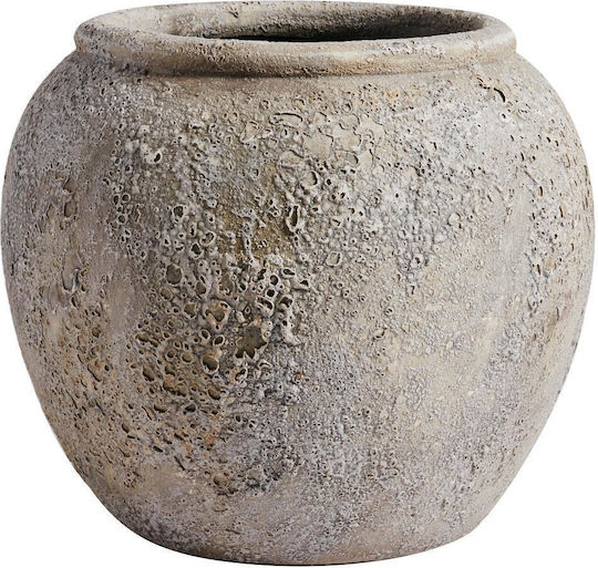 Muubs Διακοσμητικό Βάζο Γυάλινο Γκρι Φ29xΥ25cm
