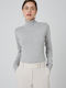 Bill Cost Women's Long Sleeve Sweater Turtleneck grey