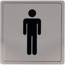 Amig WC Sign Men's 14x14cm 27895