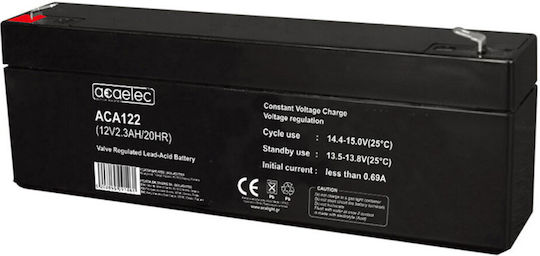 Aca ACA122 UPS Battery with Capacity 2.3Ah and Voltage 12V 1pcs