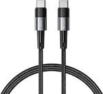 Tech-Protect Braided USB 2.0 Cable USB-C male - USB-C 100W Gray 1m