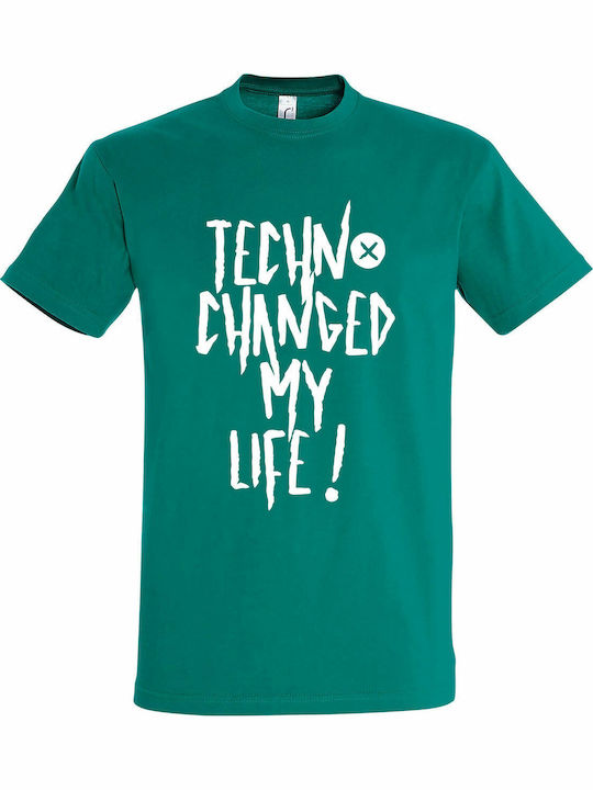 " Techno T-shirt Green Cotton