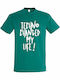 " Techno Tricou Verde Bumbac