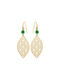 Vogue Earrings made of Silver Gold Plated with Stones