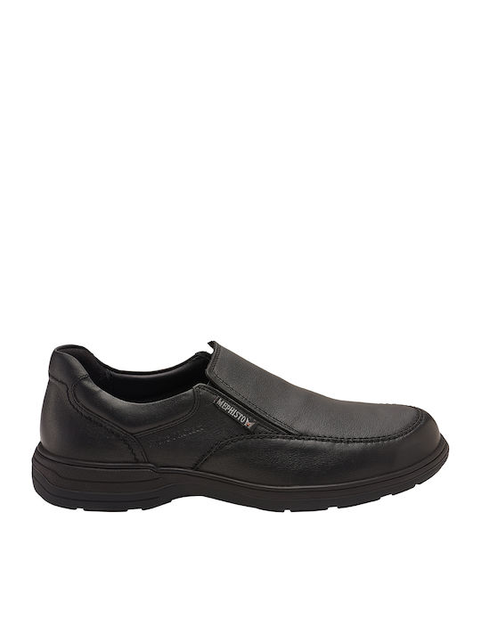 Mephisto Δερμάτινα Ανδρικά Casual Παπούτσια Μαύρα