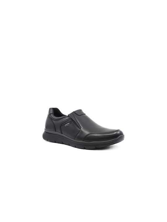 Imac Men's Anatomic Leather Casual Shoes Black