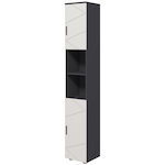 Kleankin Floor Bathroom Column Cabinet L30xD30xH183cm Gray