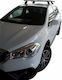 Menabo Μπάρες Οροφής Ατσάλινες για Suzuki SX4 S-Cross (Σετ με πόδια και κλειδαριά) Μαύρες