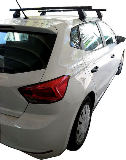 Menabo Таванни Стелки За Автомобил Стоманени За Seat Ibiza 2017+ Комплект С Крака Сребристи МП.SIBIZA.14