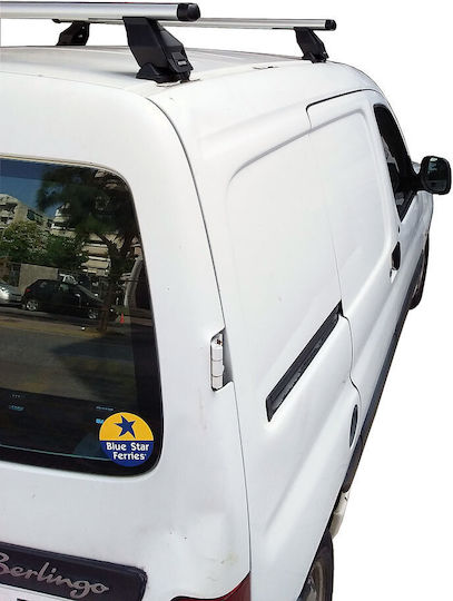Menabo Таванни Стелки за Автомобил от Алуминий за Citroen Berlingo 1996-2010 Комплект с Крака Сребристи МП.CBERLINGO.15