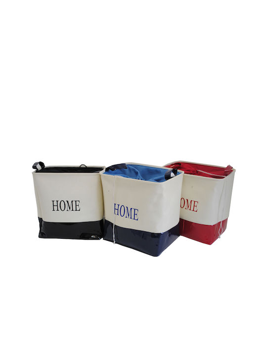 Home Laundry Basket 40x30x42cm Red