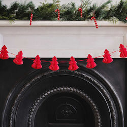 Ginger Ray Christmas Garland Red