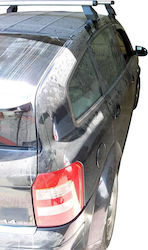 Menabo Μπάρες Οροφής Αλουμινίου για Audi A2 5D (Σετ με πόδια) Ασημί