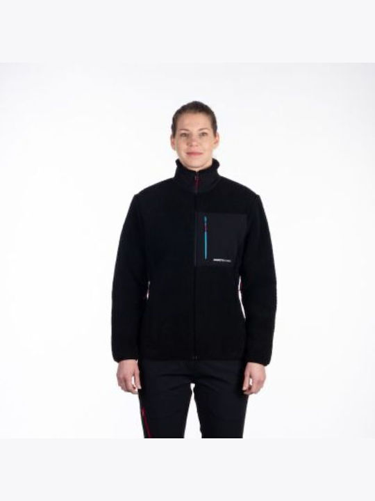 Northfinder Fleece Γυναικεία Ζακέτα σε Μαύρο Χρώμα