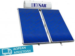 ILIOsak Tinox Ηλιακός Θερμοσίφωνας 200lt Glass Τριπλής Ενέργειας 4τ.μ. Επιλεκτικός