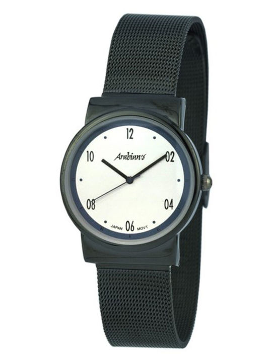 Arabians Men's Watch 38mm Battery with Black Metal Bracelet