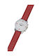Arabians Men's Watch 44mm Battery with Red Leather Strap