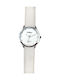 Arabians Men's Watch 37mm Battery with White Leather Strap