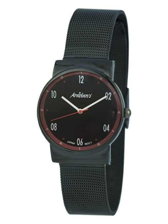 Arabians Men's Watch 38mm Battery with Black Le...