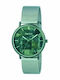 Snooz Men's Watch 40mm Battery with Green Metal Bracelet