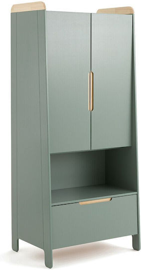 Ușă dublă Dulap cu 1 Sertar Verde 79x60x186cm