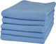 Makra Cloths Microfiber Cleaning for Windows Car Light Blue 40x40cm 5pcs