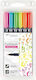 Tombow Μαρκαδόροι Ζωγραφικής Neon Σετ 6 χρώματα