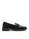 Лачени Дамски мокасини Black Suede