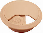 Hard Plast Desk Grommet Beige (600770) 1pcs