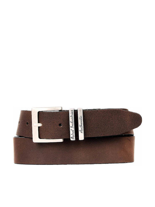 Petrol Industries Herren Gürtel Leder Braun