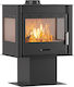 Thermiki Ats 100 Χαλύβδινη Ξυλόσομπα 12.2kW