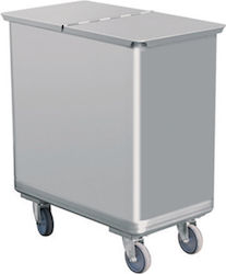 Ventus Πλαστικός Κάδος Απορριμμάτων 120lt Inox Ventus Πλαστικός Κάδος Απορριμμάτων 120lt Inox