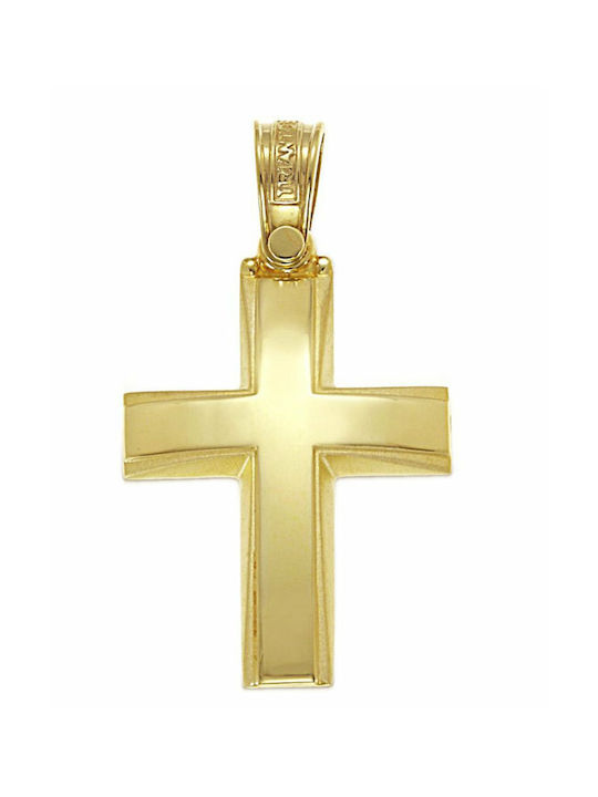 Triantos Gold Kreuz 14K mit Kette