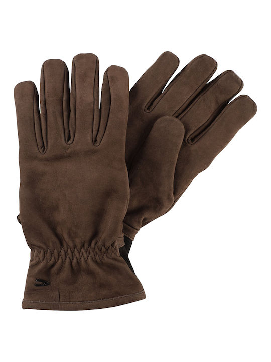 Camel Active Braun Leder Handschuhe