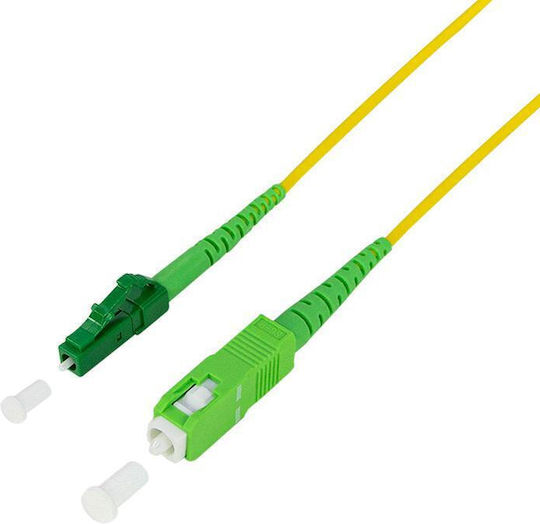 LogiLink Cablu De Rețea Cu Fibră Optică SC/APC-LC/APC 5m Galben
