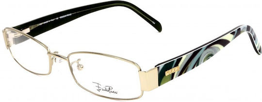 Emilio Pucci Metal Eyeglass Frame Gold EP2136 320