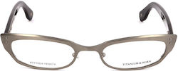 Bottega Veneta Women's Acetate Brown Prescription Eyeglass Frame