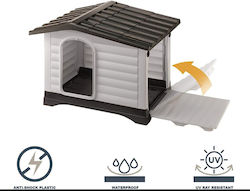 Dog House Plastic Gray 111x84x80cm Dog House Plastic Gray 111x84x80cm