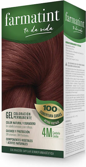Farmatint Hair Dye no Ammonia 4m-Castaño Caoba 135ml