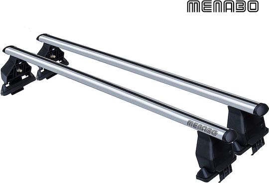 Menabo für Peugeot Bipper Fiat Doblo Renault Kangoo Citroen Berlingo Ford Express Chevrolet Express (mit Dachträgerfüßen) Silber
