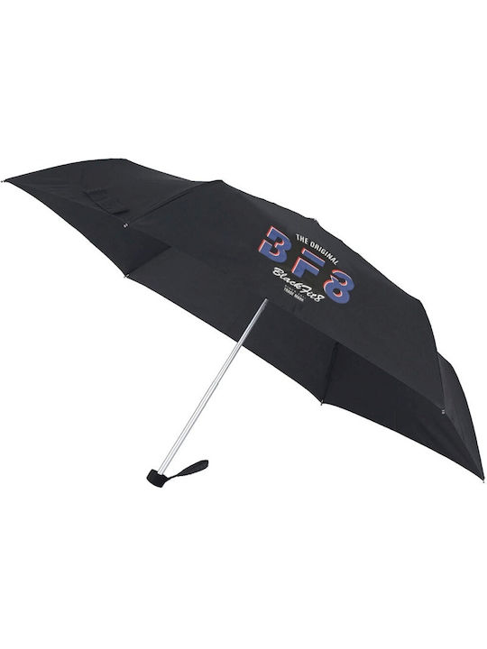 Blackfit8 Regenschirm Kompakt Schwarz